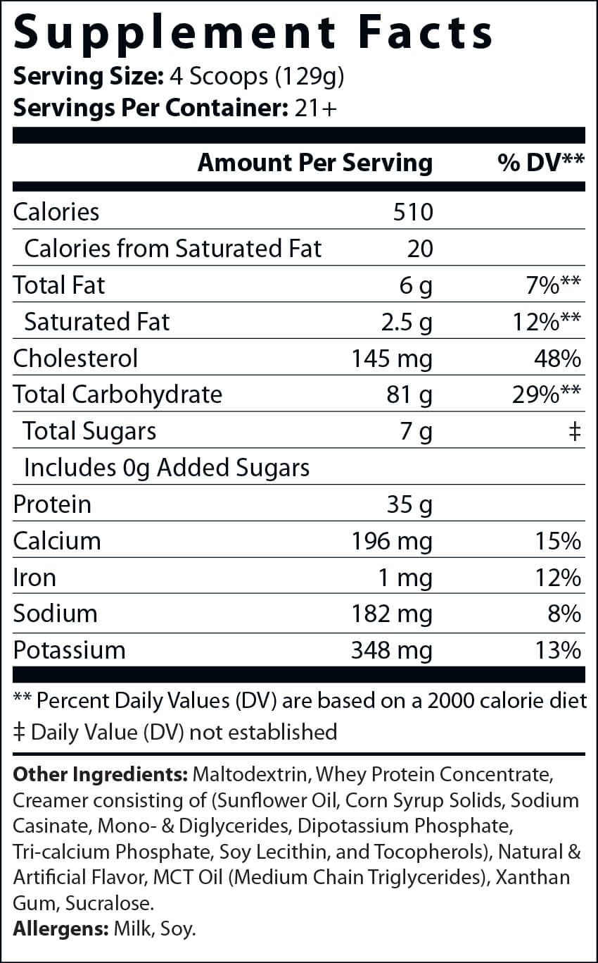 Bulk Up! Mass Gainer (Vanilla Milkshake)