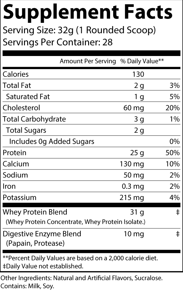 Whey Cinnamon Swirl – 28 servings